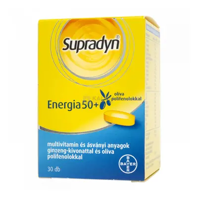 Supradyn Energia 50+ multivitamin filmtabletta 30 db