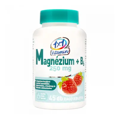 1x1 Vitamin Magnézium + B6-vitamin rágótabletta 250 mg 45 db