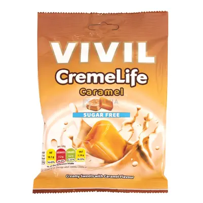 Vivil cukormentes krémes karamellás cukorka 60 g