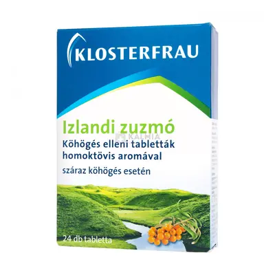 Klosterfrau Izlandi zuzmó szopogató tabletta 24 db