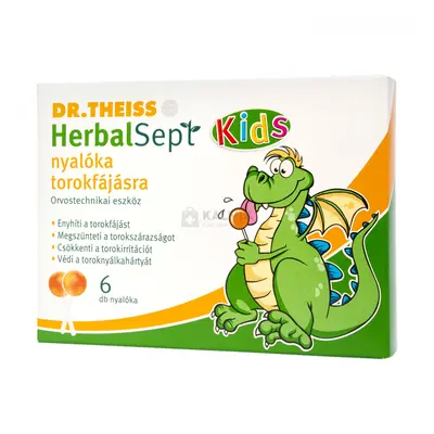 Dr. Theiss Herbalsept nyalóka torokfájásra 6 db