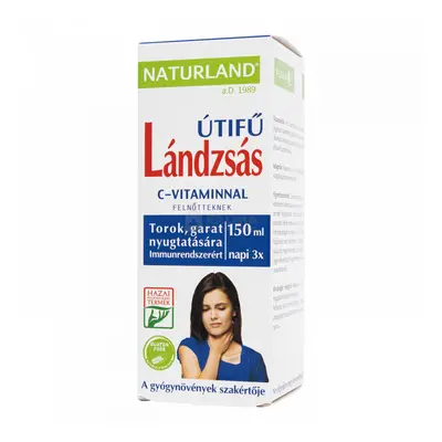 Naturland lándzsás útifű + C-vitamin szirup felnőtteknek 150 ml