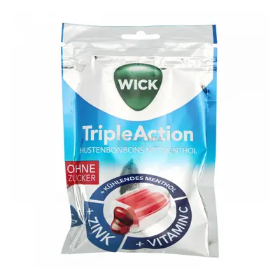 Wick Triple Action cukormentes torokcukorka 72 g