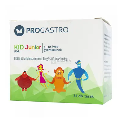 Progastro Kid Junior étrend-kiegészítő por 31 tasak