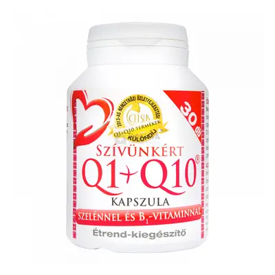 Celsus Szívünkért Q1+Q10 kapszula szelénnel és B1-vitaminnal 30 db