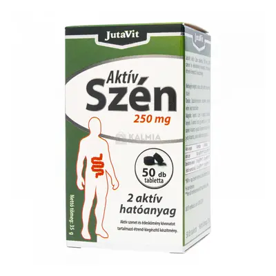 JutaVit Aktív Szén kapszula 250 mg 50 db