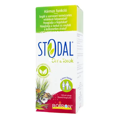 Stodal orr és torok szirup 150 ml