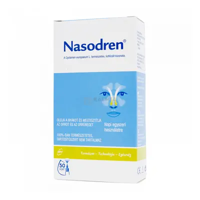 Nasodren orrspray + oldószer 50 mg + 5 ml