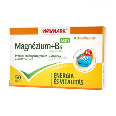 Walmark Magnézium+B6 Aktív tabletta 50 db