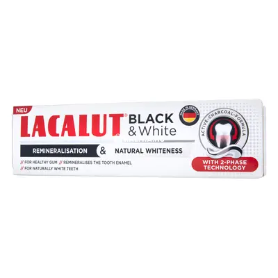 Lacalut Black and White fogkrém 75 ml