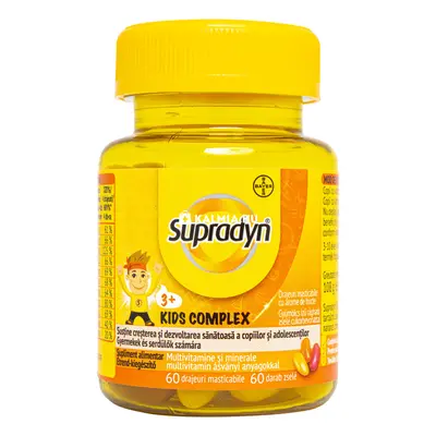 Supradyn Kids Complex multivitamin gyümölcs ízű zselécukor 60 db