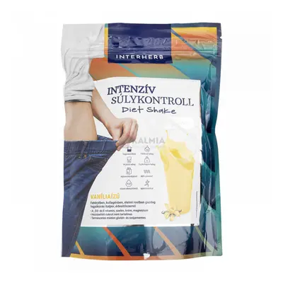 Interherb Intenzív súlykontroll vanília ízű diet shake kollagénnel 528 g