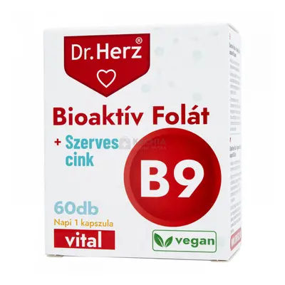 Dr. Herz Bioaktív folát + szerves cink kapszula 60 db