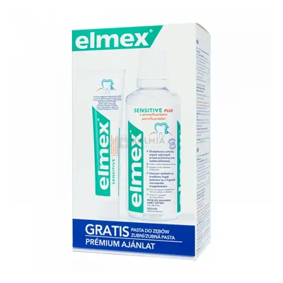 Elmex Sensitive szájvíz 400 ml + fogkrém 75 ml