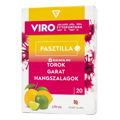 Virostop Fytofontana citrus ízű pasztilla 20 db