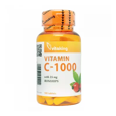 Vitaking C-vitamin 1000 mg +csipkebogyó tabletta 100 db