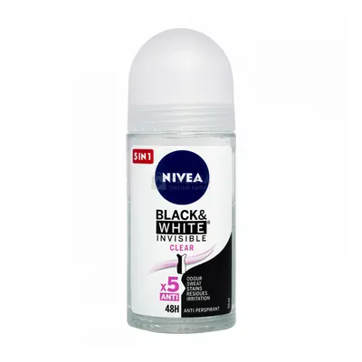 Nivea Invisible for Black & White Clear deo roll-on 50 ml