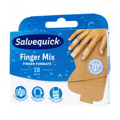 Salvequick Finger mix sebtapasz többféle méretben 18 db