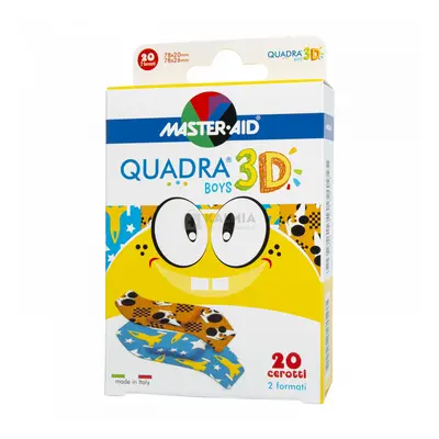 Master-Aid Quadra 3D boys sebtapasz 20 db