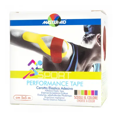 Master Aid Sport tapasz piros színben 5 cm x 5 m 1 db