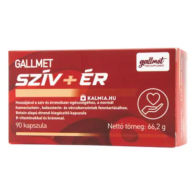 Gallmet szív + ér kapszula 90 db