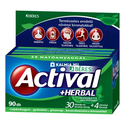 Actival +Herbal multivitamin filmtabletta 90 db