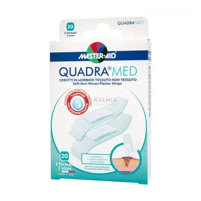 Master Aid Quadra med Sensitiv 2 méretben sebtapasz 20 db