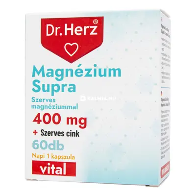 Dr. Herz Magnézium Supra 400 mg + Szerves Cink kapszula 60 db