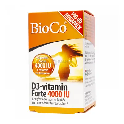 BioCo D3-vitamin Forte 4000IU tabletta 100 db