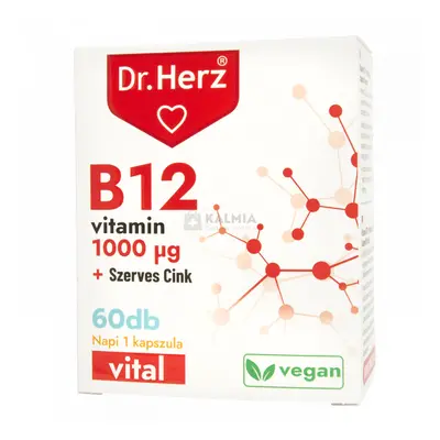 Dr. Herz B12 + szerves cink kapszula 1000 Mcg 60 db