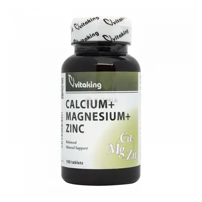 Vitaking Calcium + Magnesium + Zinc tabletta 100 db