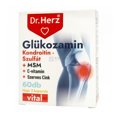 Dr. Herz Glükozamin + Kondroitin-szulfát + MSM kapszula 60 db