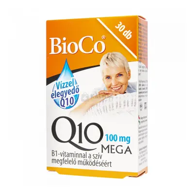 BioCo Q10 100 mg vízzel elegyedő Mega kapszula 30 db