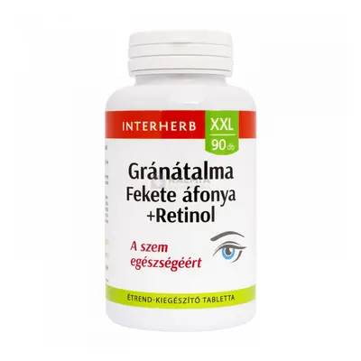 Interherb XXL Gránátalma +fekete áfonya +retinol 90 db