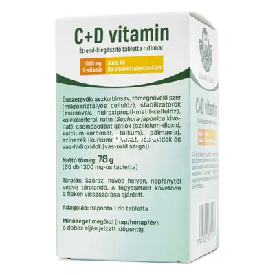 Herbária C+D-vitamin tabletta 60 db