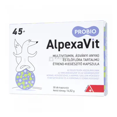 AlpexaVit ProBio 45+ kapszula felnőtteknek 45 éves kortól 30 db