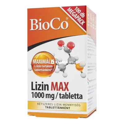 BioCo lizin max 1000 mg kapszula 100 db