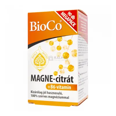 BioCo Magne-Citrát +B6-vitamin filmtabletta Megapack 90 db