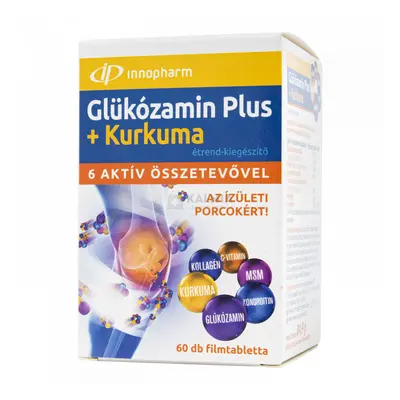 Innopharm Glükózamin Plus + kurkuma filmtabletta 60 db