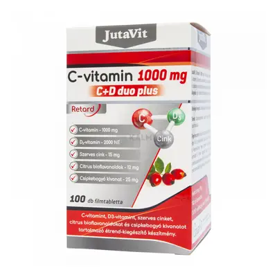 JutaVit C+D Duo Plus 1000 mg filmtabletta 100 db