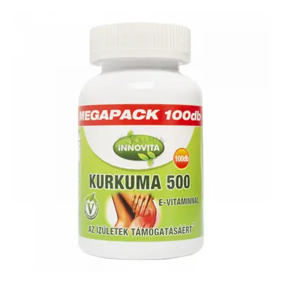 Innovita Kurkuma 500 mg +E-vitamin kapszula 100 db