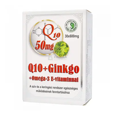 Dr. Chen Q10+Ginkgo+Omega-3+E-vitamin kapszula 30 db