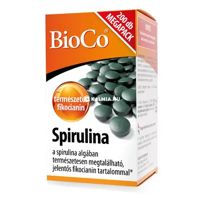 BioCo Spirulina Alga tabletta Megapack 200 db