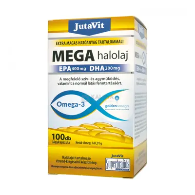 JutaVit MEGA halolaj Omega-3 100 db