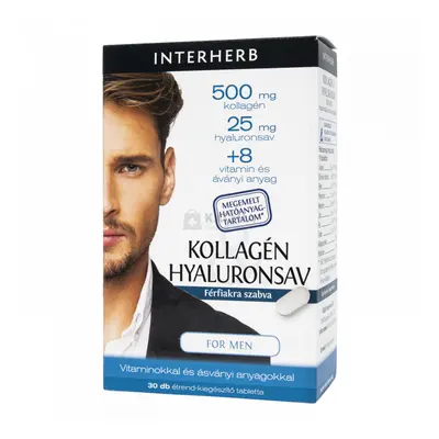 Interherb Kollagén Hyaluronsav for Men kapszula 30 db