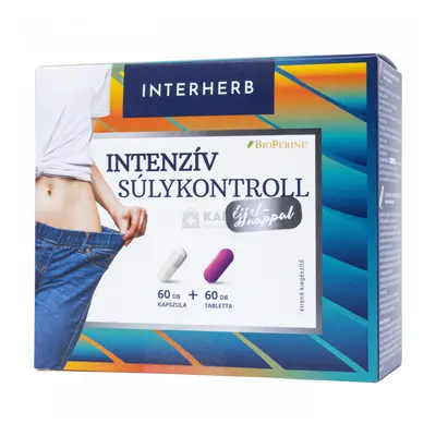 Interherb Intenzív súlykontroll 2 x 60 db fogyókúrás kapszula és tabletta