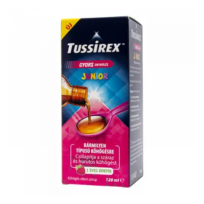 Tussirex Junior köhögés ellen szirup 120 ml