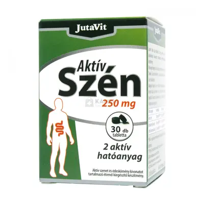 JutaVit Aktív Szén tabletta 250 mg 30 db