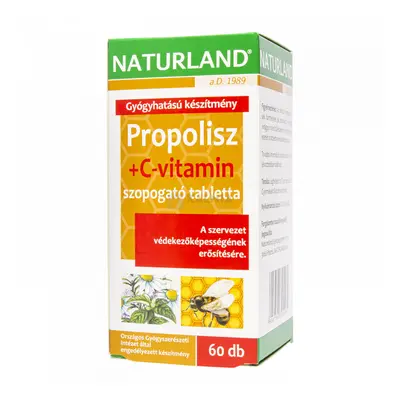 Naturland Propolisz C-vitamin tabletta 60 db