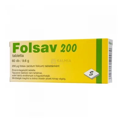 Sepharma Folsav 200 tabletta 60 db